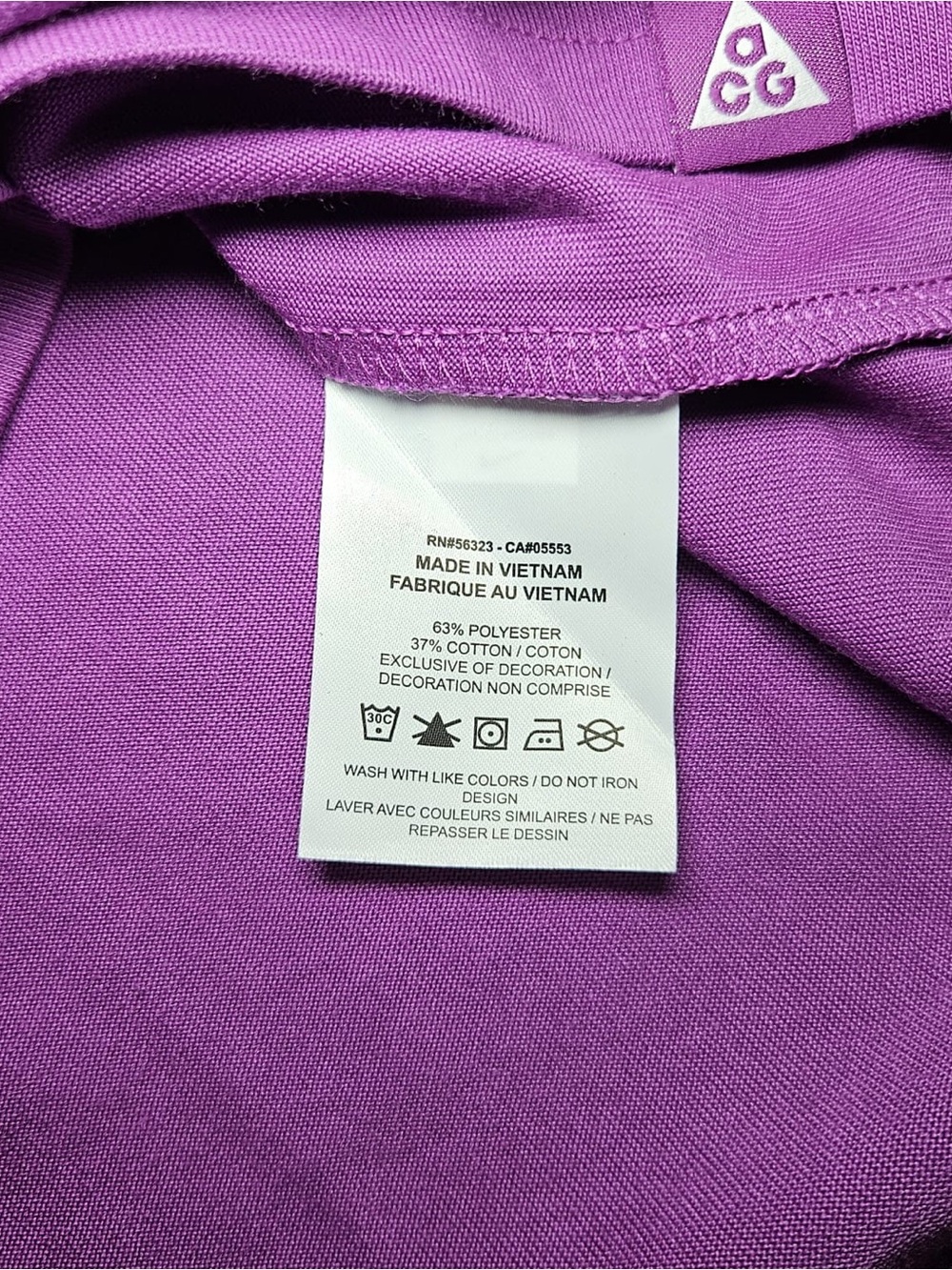 Nike ACG Purple Long Sleeve Shirt Loose Fit Mountain Graphic NWT Size S - Picture 7 of 13